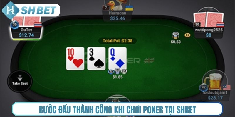 Bước đầu thành công khi chơi Poker tại Shbet