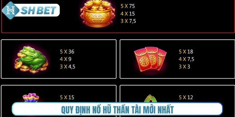 Quy định nổ hũ thần tài mới nhất