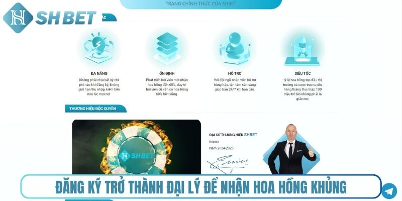 Đăng ký trở thành đại lý hợp tác để nhận hoa hồng khủng