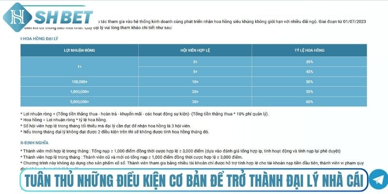 Tuân thủ những điều kiện cơ bản để trở thành đại lý nhà cái